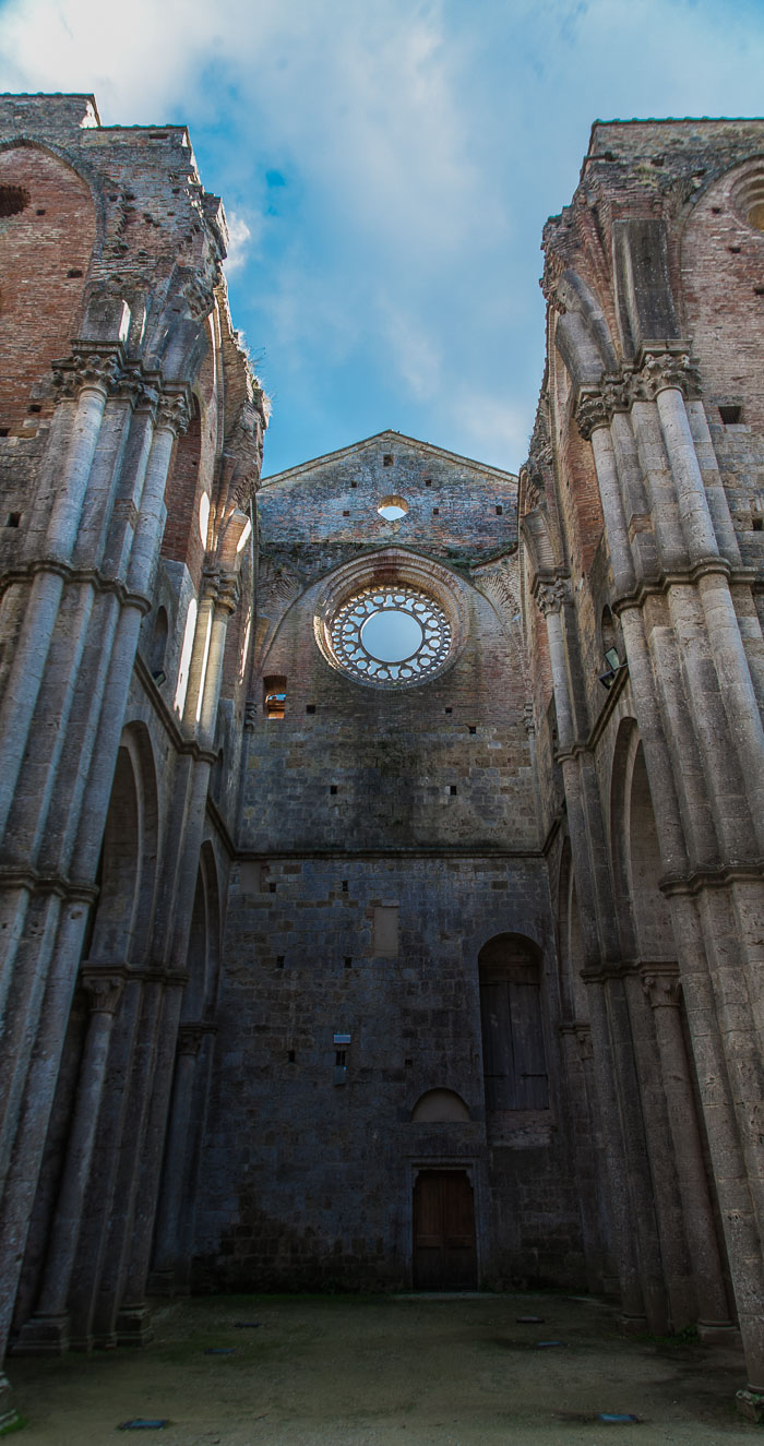 San Galgano Abbey and the hermitage of Montesiepi