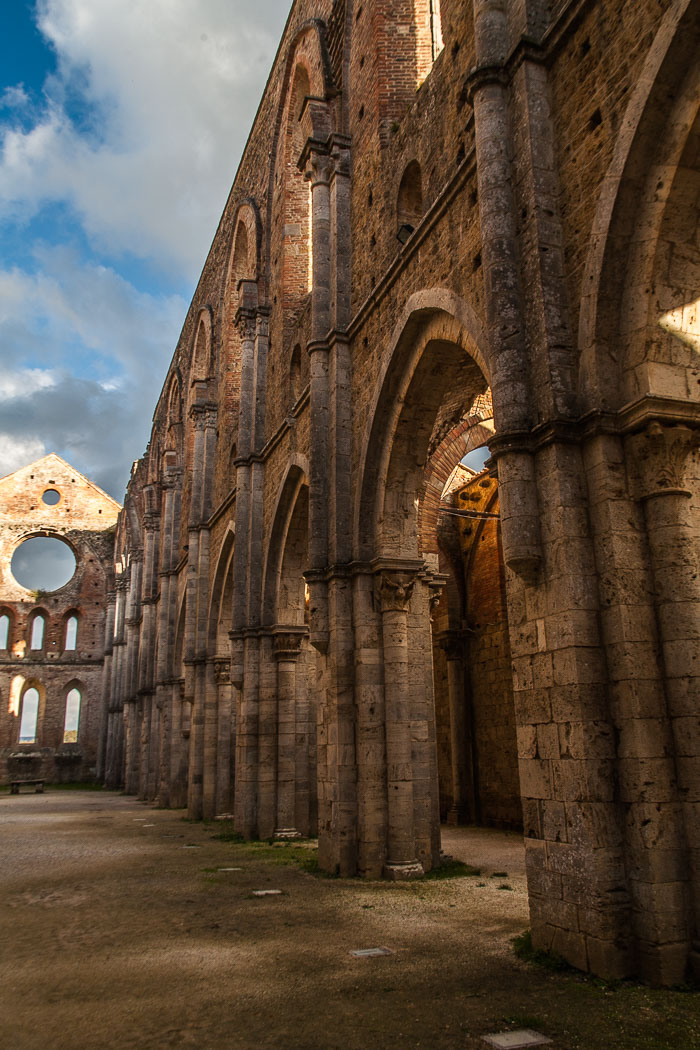 San Galgano Abbey and the hermitage of Montesiepi