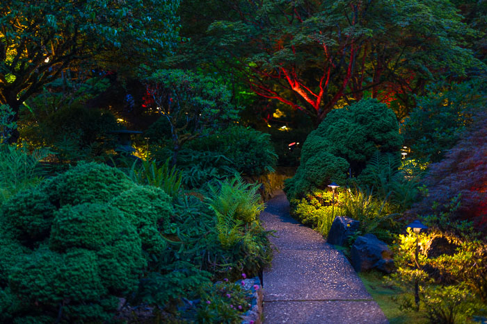 Buchart Gardens After Dark