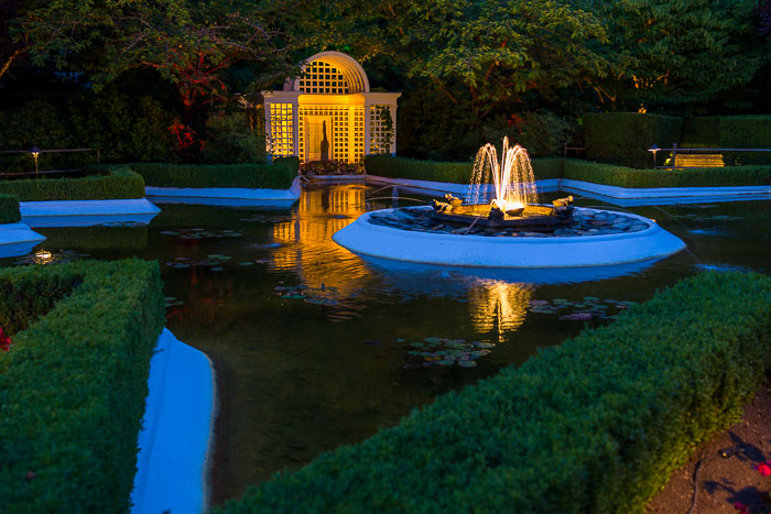 Buchart Gardens After Dark