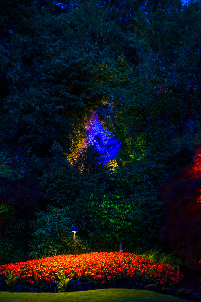 Buchart Gardens After Dark