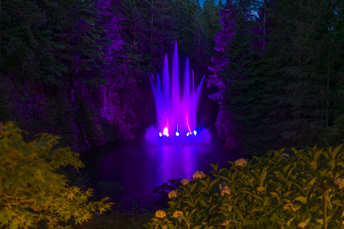 Buchart Gardens After Dark