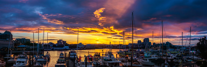 Victoria Harbor After Dark